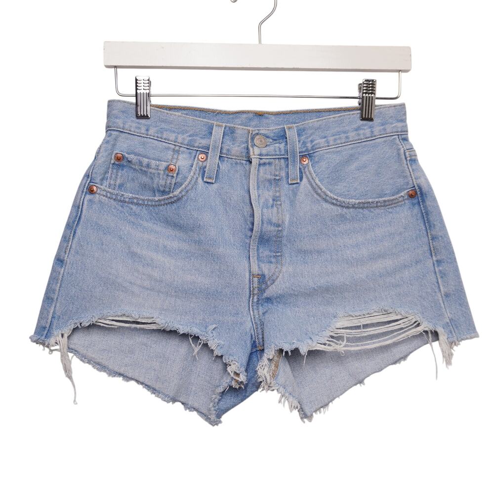 Levi's Premium 501 Cut Off‎ Shorts Women's 26 Distressed 100% Cotton Button Fly